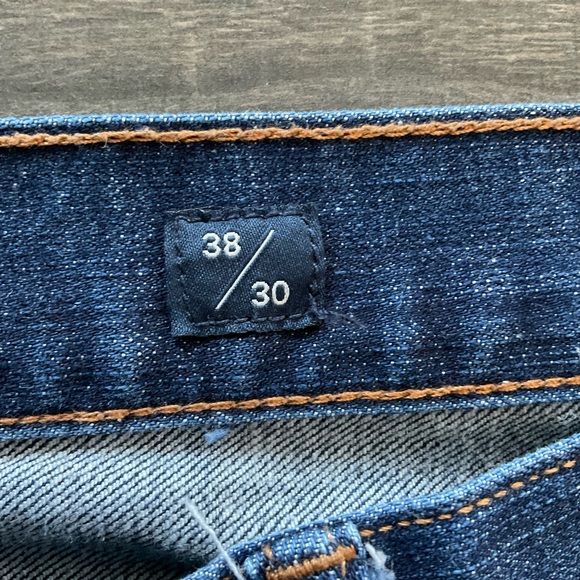 38x30 Lucky Brand 410 Athletic Fit Jeans Men's Blue Dark Wash Stretch 7MP1965T2 - Picture 7 of 14